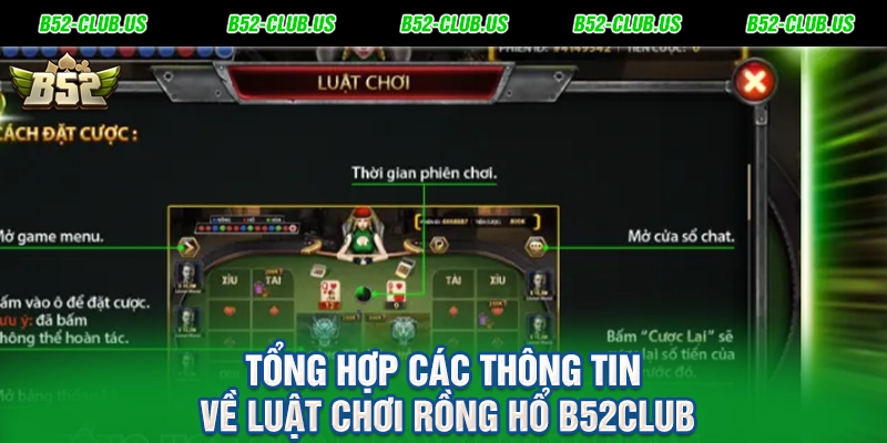 Tổng hợp các thông tin về luật chơi rồng hổ B52Club